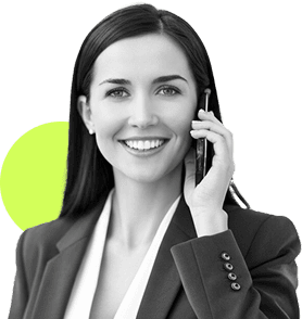 Real estate agent on phone with client